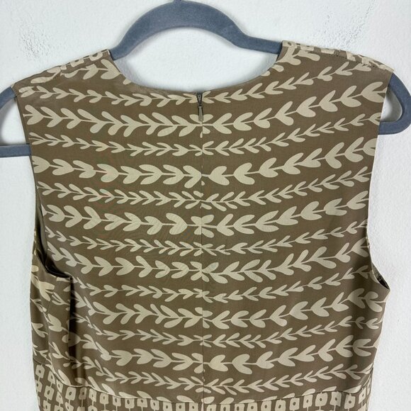 Anthropologie X Anna Sui Silk Midi Sleeveless Dress 6 V Neck Boho Summer - Picture 10 of 10